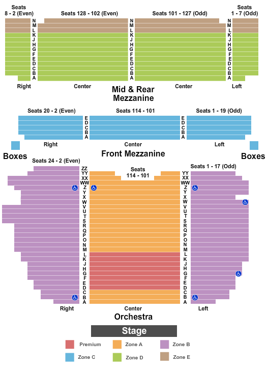 Seating Chart | Lunt-Fontanne Theatre | New York, New York